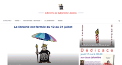 Desktop Screenshot of librairiedulabyrinthe.fr