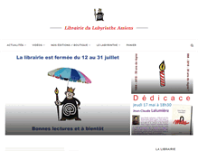 Tablet Screenshot of librairiedulabyrinthe.fr
